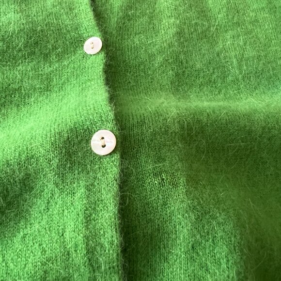 Green Mohair Wool Cardigan - Picture 3 of 5